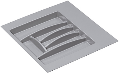 Лоток для столовых приборов серый 402x498x46 мм